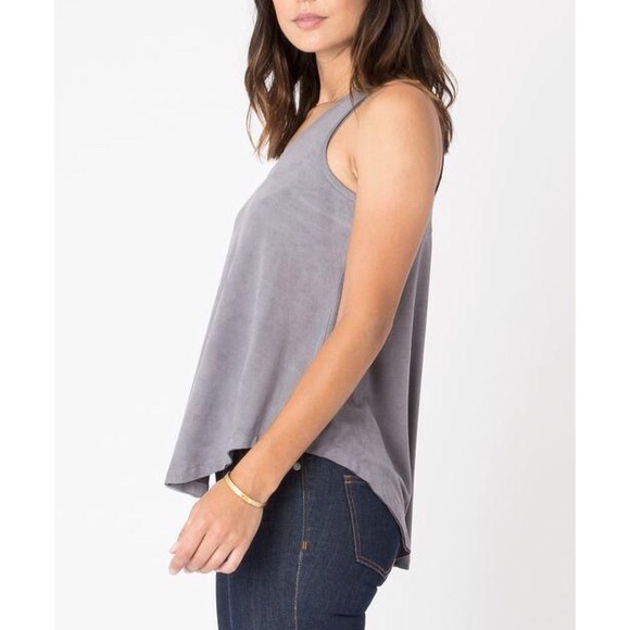 Z Supply Faux Suede “Swing Tank” in Grey. NWT! - Picture 2 of 6